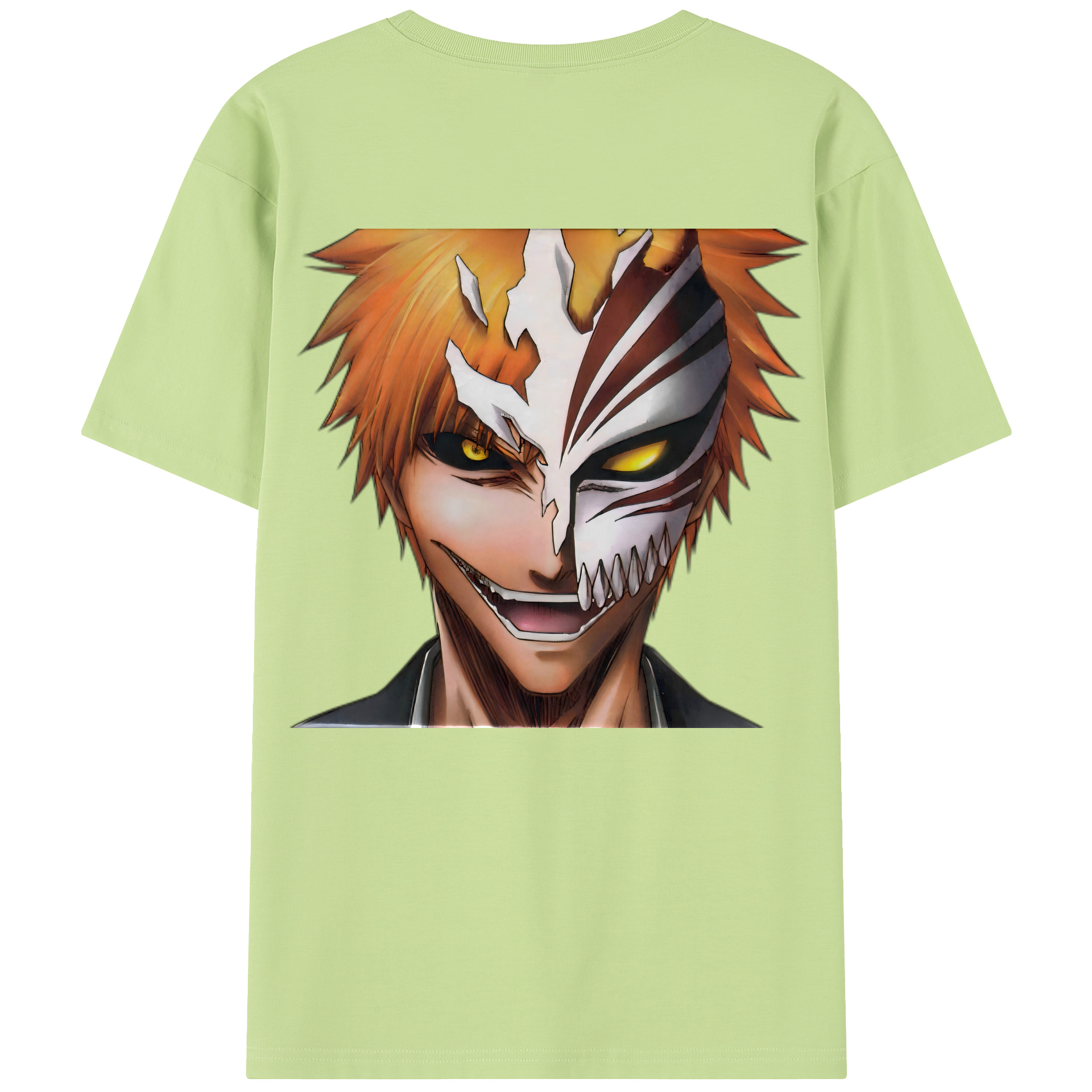 （画像用） ブリーチ 黒崎一護（くろさき いちご）BLEACH Kurosaki Ichigo 綿100％半袖Tシャツ（背面プリント）
